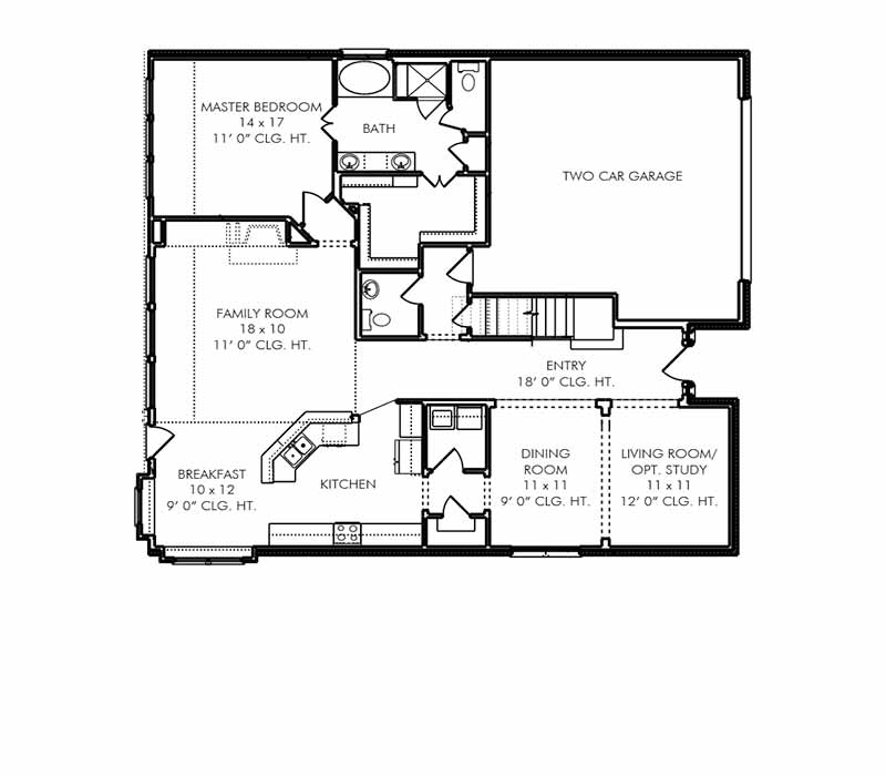 The Morton Floor Plan - First Floor